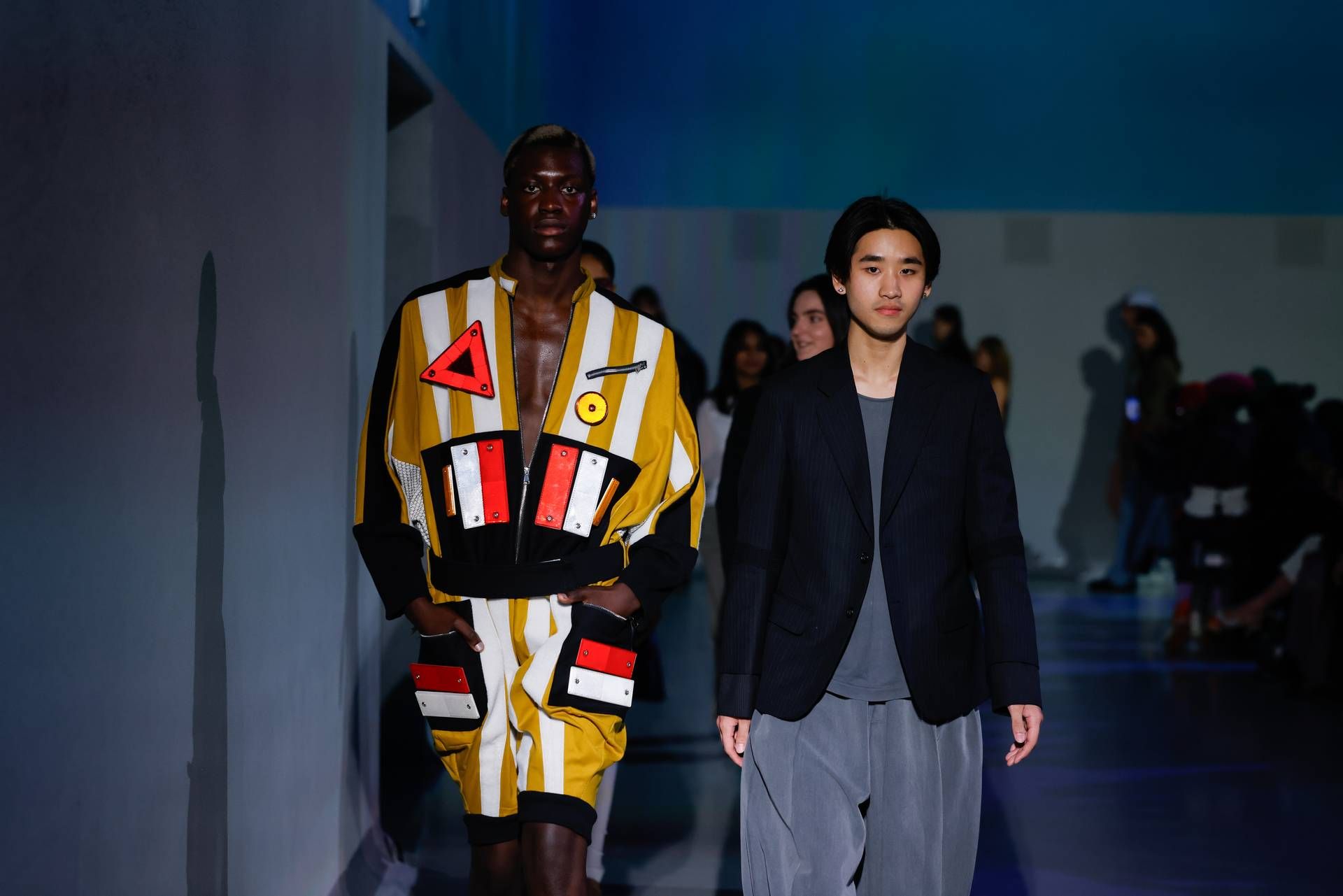 Punn Viravaidhya at graduation fashion show. His research is deeply rooted in Japanese race culture